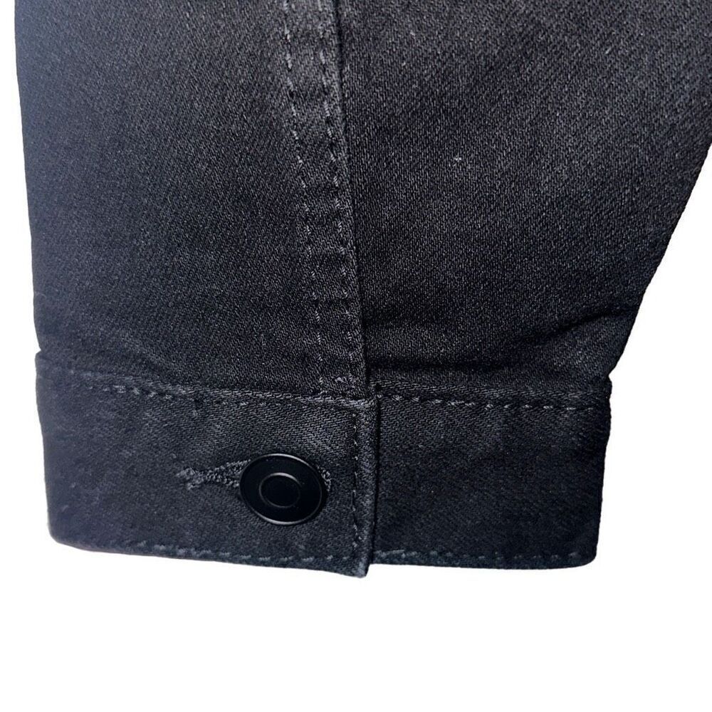 "NEW" Black denim jacket, ladies size med(8-10) by time and true - Picture 7 of 10